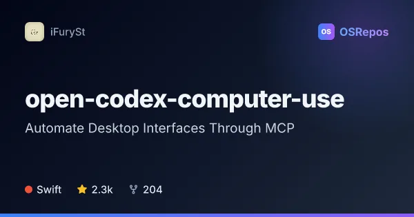 open-codex-computer-use: Automate Desktop Interfaces Through MCP