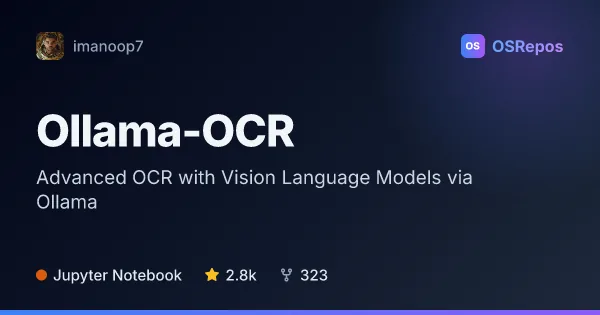 Ollama-OCR: Extract Text from Images and PDFs with Vision Models