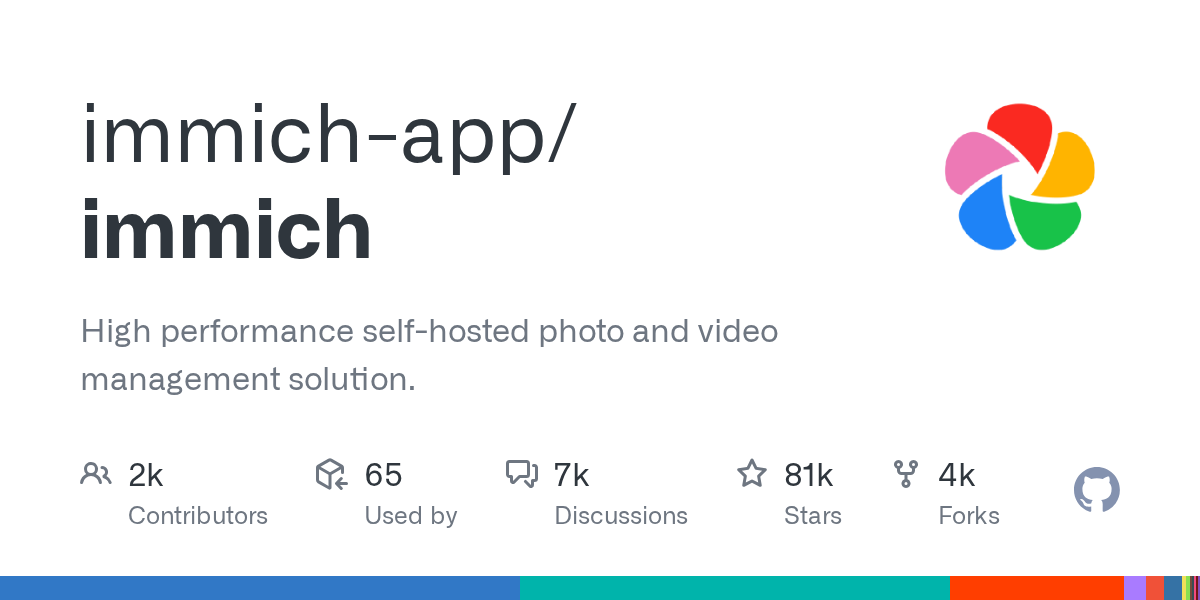Immich: High-Performance Self-Hosted Photo and Video Management