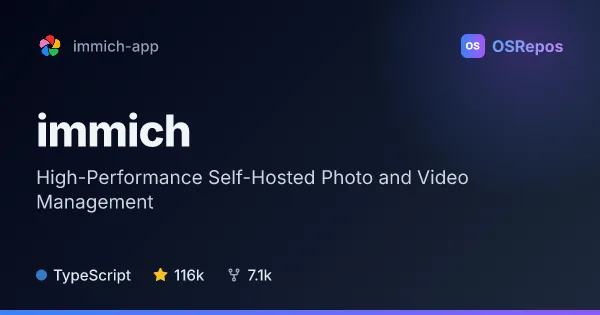 Immich: High-Performance Self-Hosted Photo and Video Management