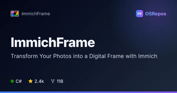 ImmichFrame: Transform Your Photos into a Digital Frame with Immich
