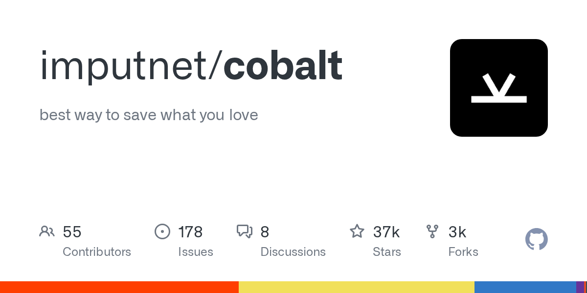 cobalt: Your Friendly Media Downloader for YouTube, TikTok, and More