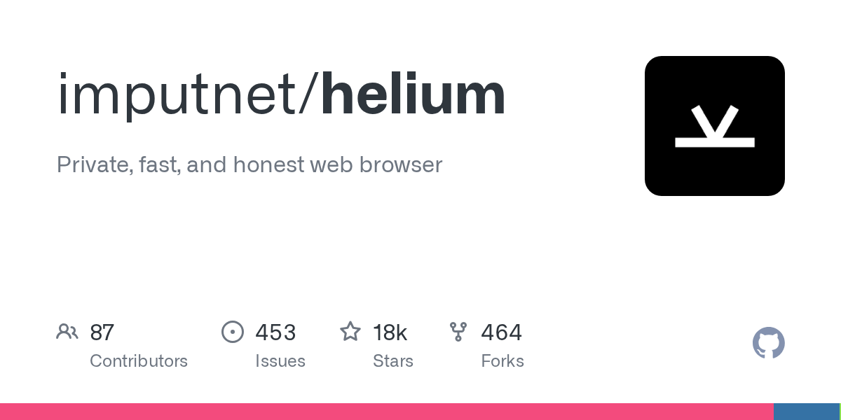 Helium: A Privacy-First, Chromium-Based Web Browser