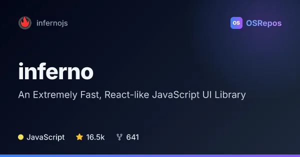 inferno: Build Fast React-Like User Interfaces