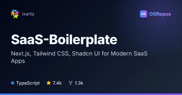 SaaS-Boilerplate: Build SaaS apps with Next.js