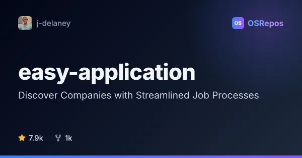Easy Application: Discover Companies with Streamlined Job Processes