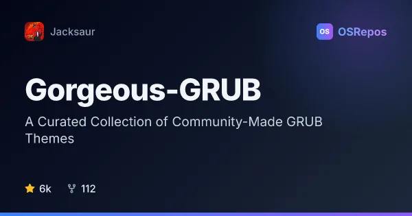 Gorgeous-GRUB: Find Community-Made GRUB Themes