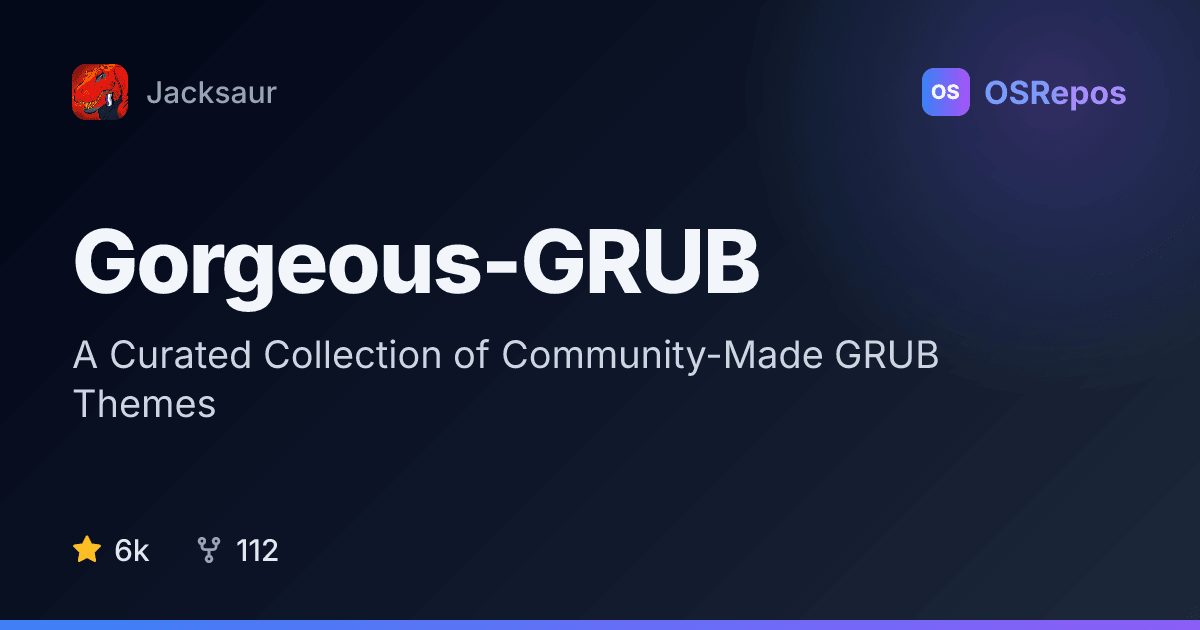 Gorgeous-GRUB: Find Community-Made GRUB Themes
