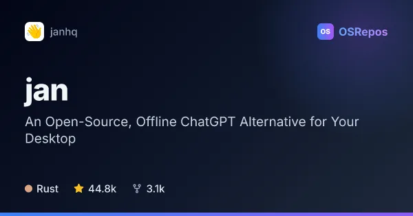 Jan: An Open-Source, Offline ChatGPT Alternative for Your Desktop
