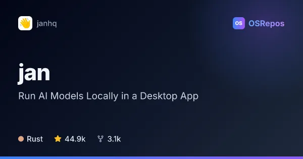 jan: Run AI Models Locally in a Desktop App