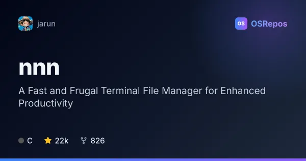 nnn: A Fast and Frugal Terminal File Manager for Enhanced Productivity