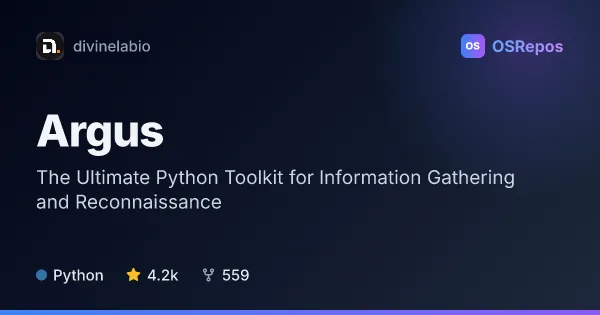 Argus: Gather Information for Security Reconnaissance