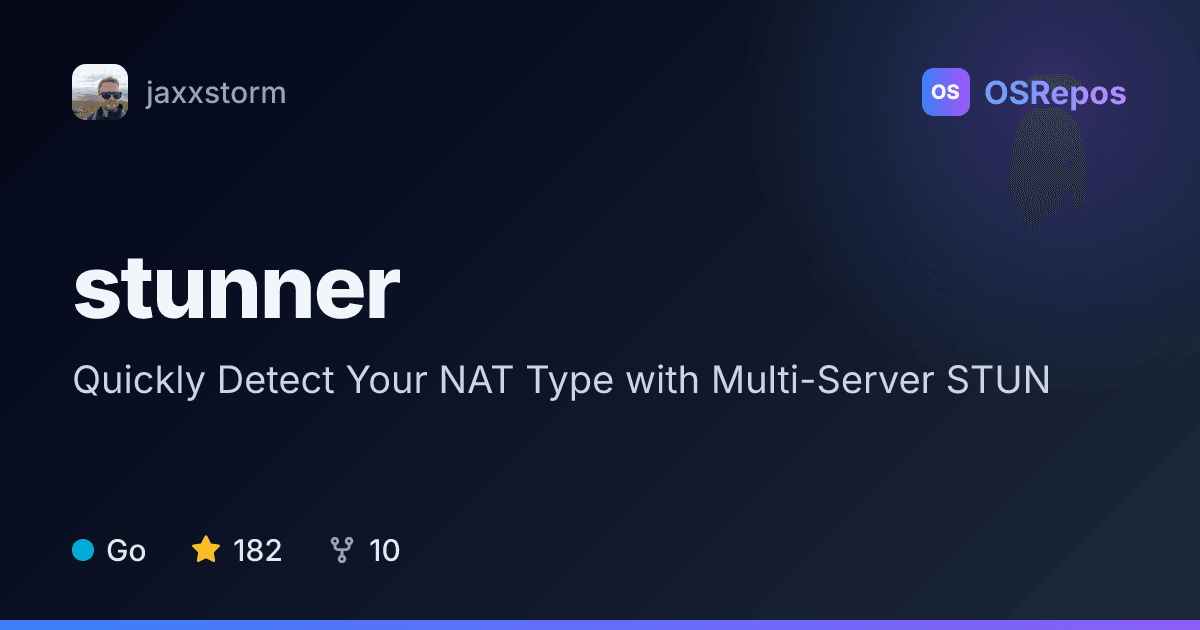 Stunner: Quickly Detect Your NAT Type with Multi-Server STUN