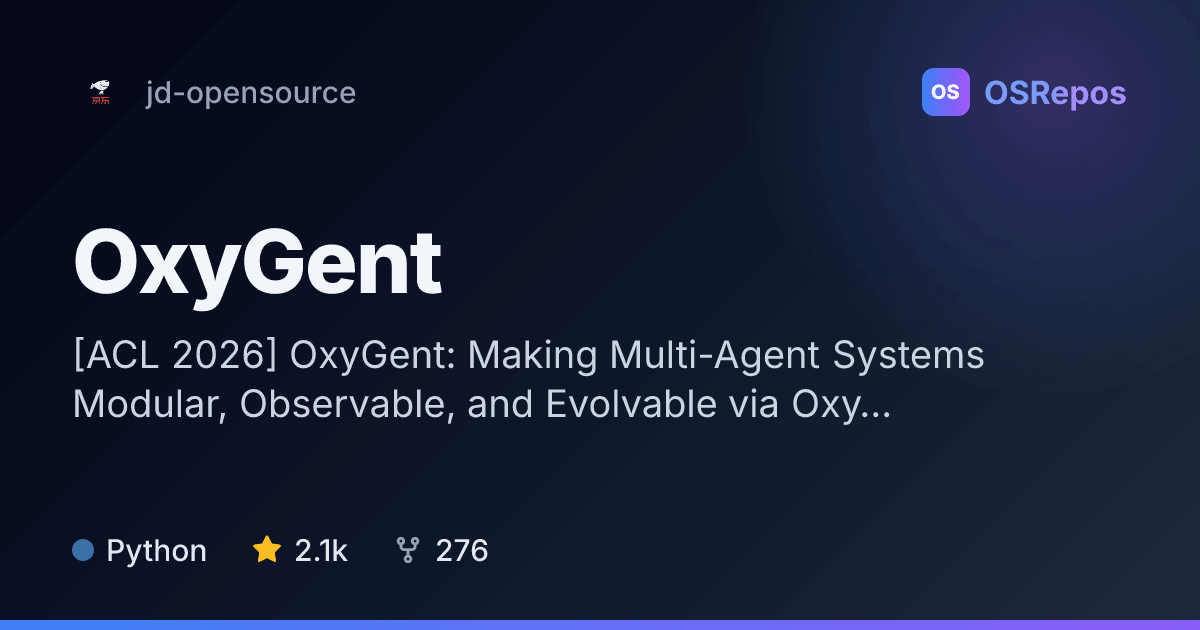 OxyGent: Build Modular Multi-Agent AI Systems