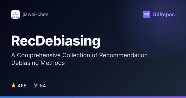 RecDebiasing: A Comprehensive Collection of Recommendation Debiasing Methods