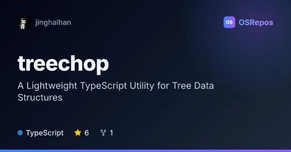 treechop: Manipulate and Traverse Tree Data in TypeScript