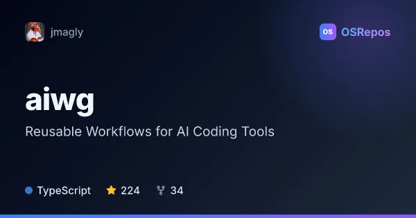 AIWG: Reusable Workflows for AI Coding Tools