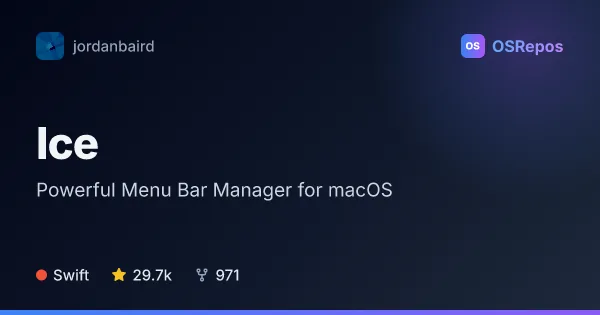 Ice: Powerful Menu Bar Manager for macOS