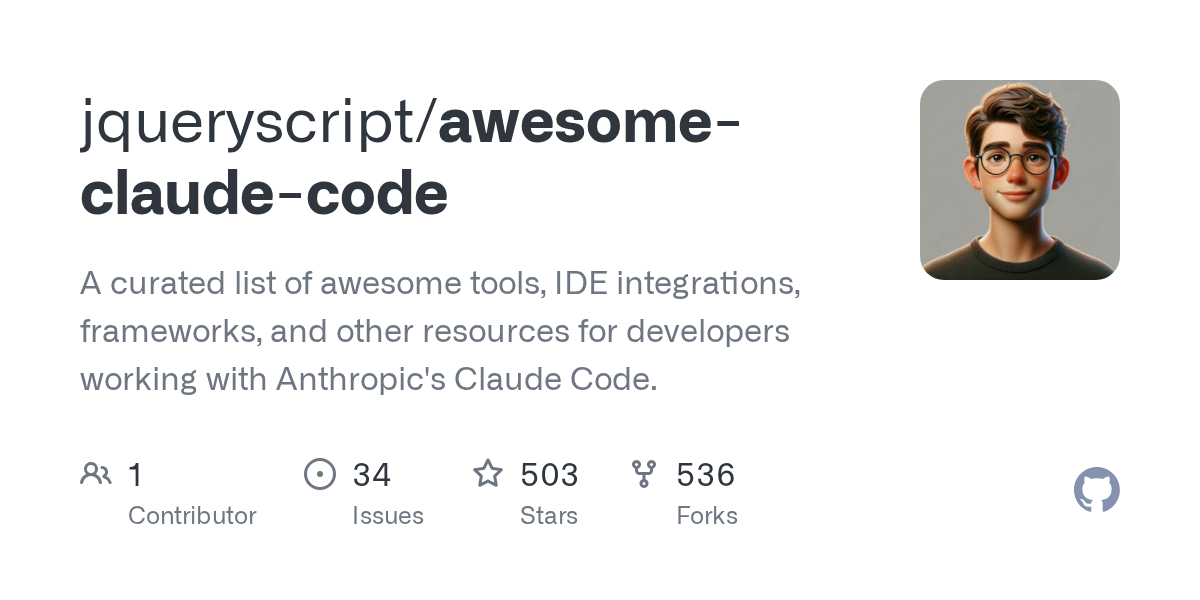 awesome-claude-code: A Curated List of Resources for Anthropic's Claude Code