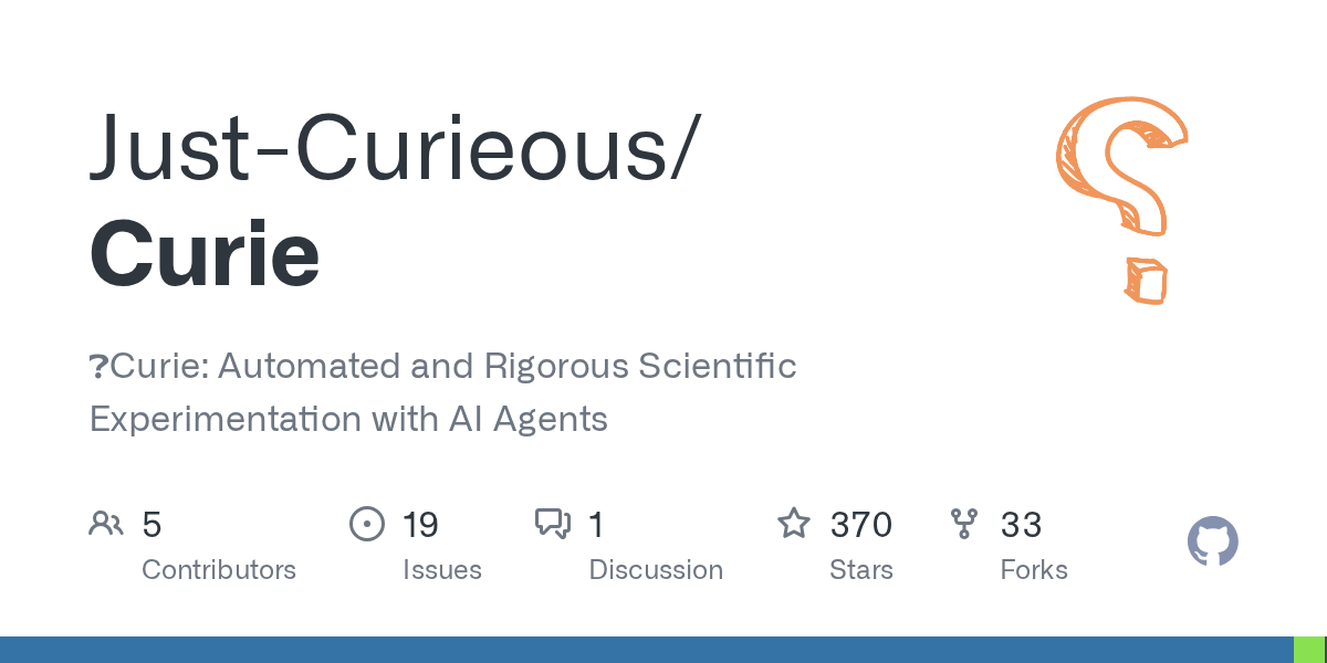 Curie: Automated and Rigorous Scientific Experimentation with AI Agents