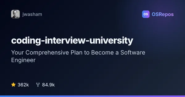 Coding Interview University: Your Comprehensive Plan to Become a Software Engineer