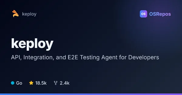Keploy: API, Integration, and E2E Testing Agent for Developers