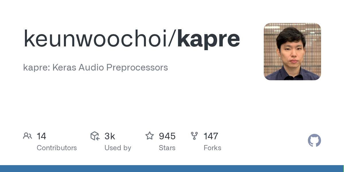 Kapre: Keras Audio Preprocessors for Real-time GPU Processing