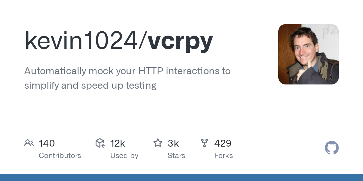 vcrpy: Simplify and Speed Up Python HTTP Testing