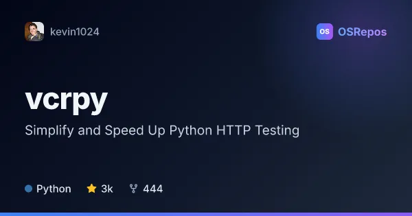 vcrpy: Simplify and Speed Up Python HTTP Testing