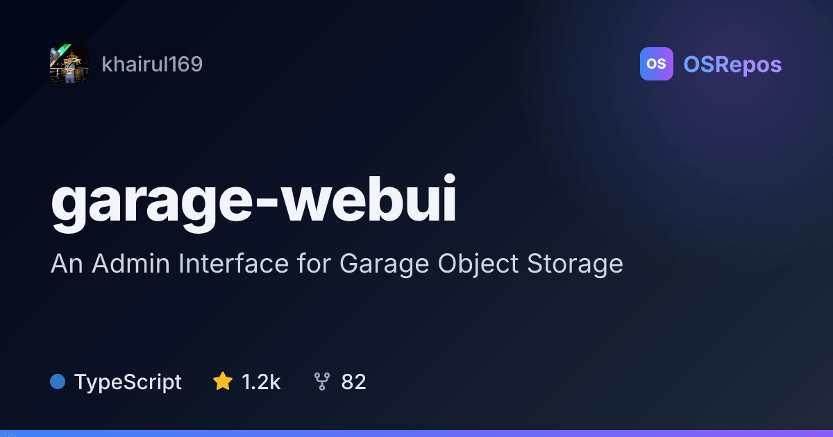 garage-webui: Manage Garage Object Storage in a Browser