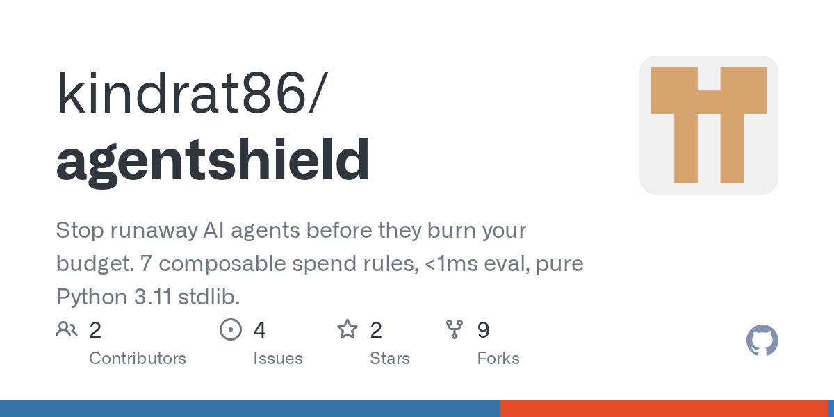 AgentShield: Python Firewall for AI Agent Spend Control