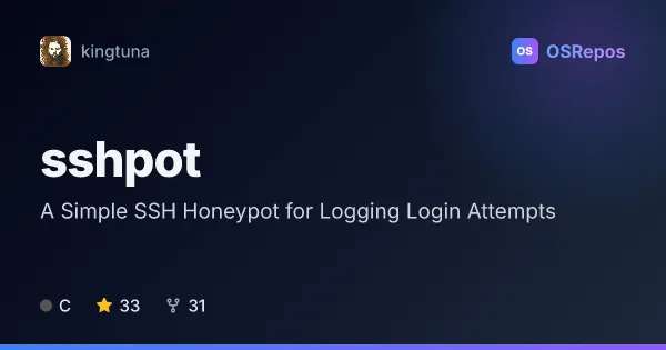 sshpot: A Simple SSH Honeypot for Logging Login Attempts