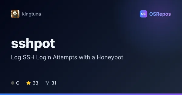 sshpot: Log SSH Login Attempts with a Honeypot