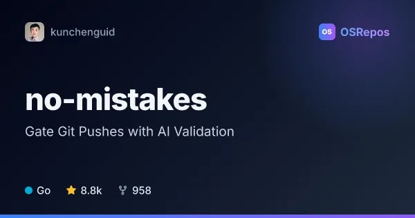 no-mistakes: Gate Git Pushes with AI Validation