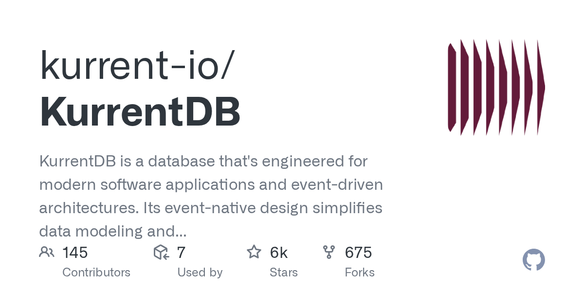 KurrentDB: An Event-Native Database for Modern Event-Driven Architectures