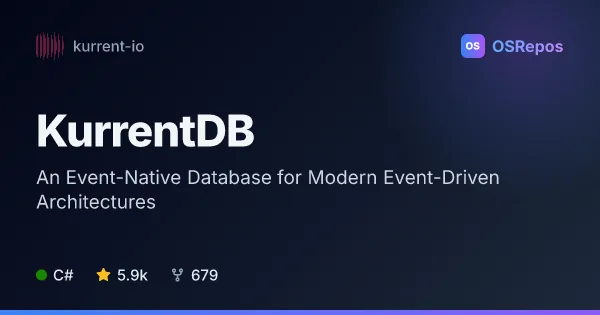 KurrentDB: An Event-Native Database for Modern Event-Driven Architectures