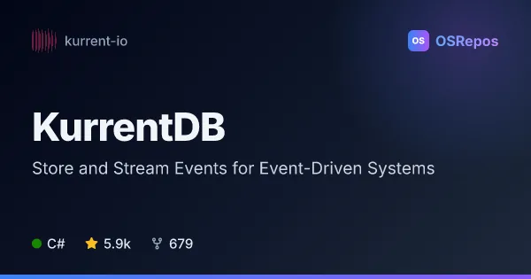 KurrentDB: Store and Stream Events for Event-Driven Systems