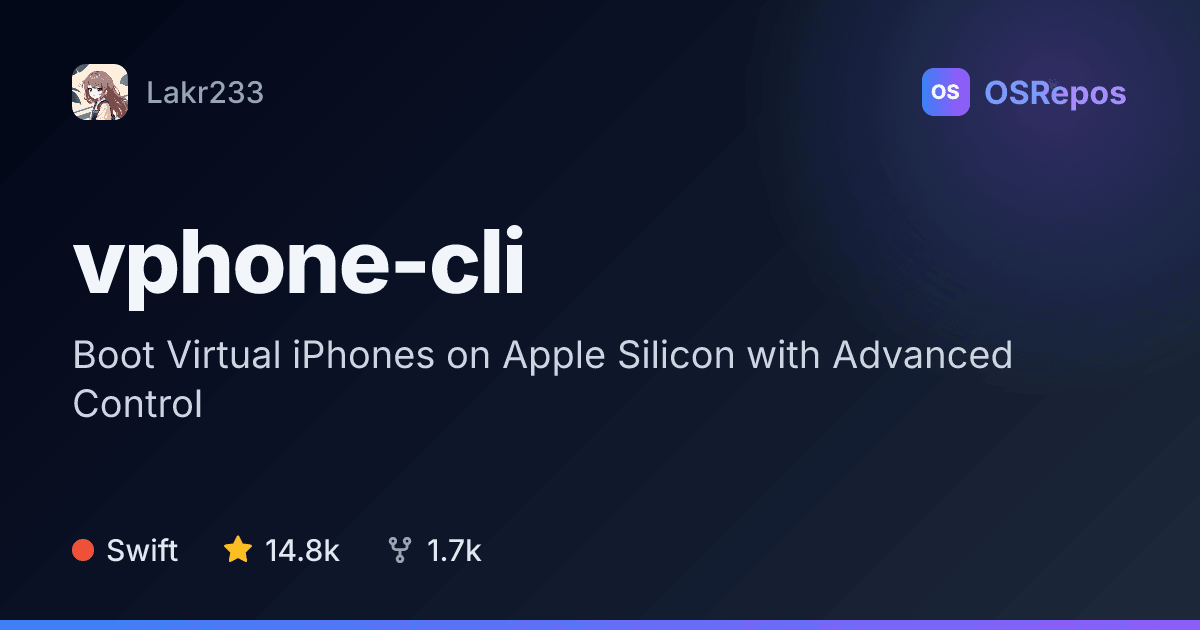 vphone-cli: Boot Virtual iPhones on Apple Silicon with Advanced Control