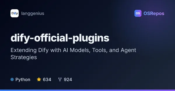 dify-official-plugins: Extending Dify with AI Models, Tools, and Agent Strategies