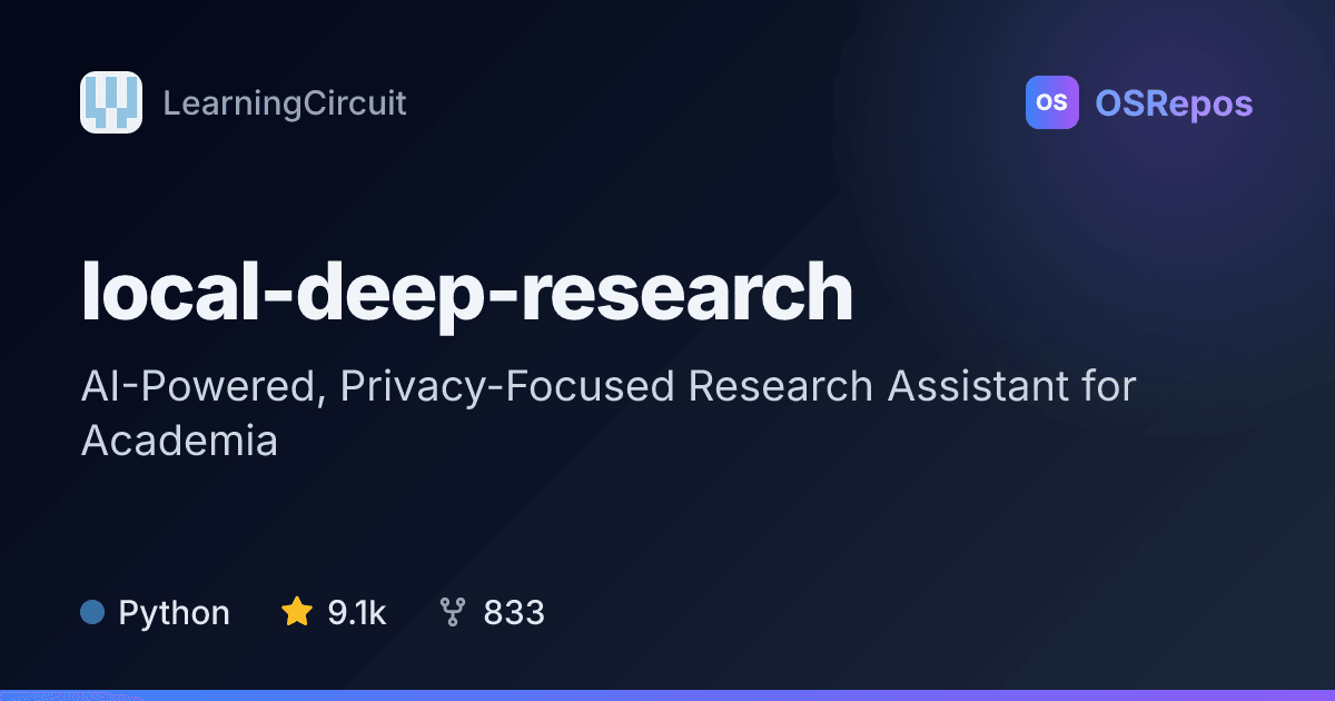 local-deep-research: Research with Local or Cloud AI