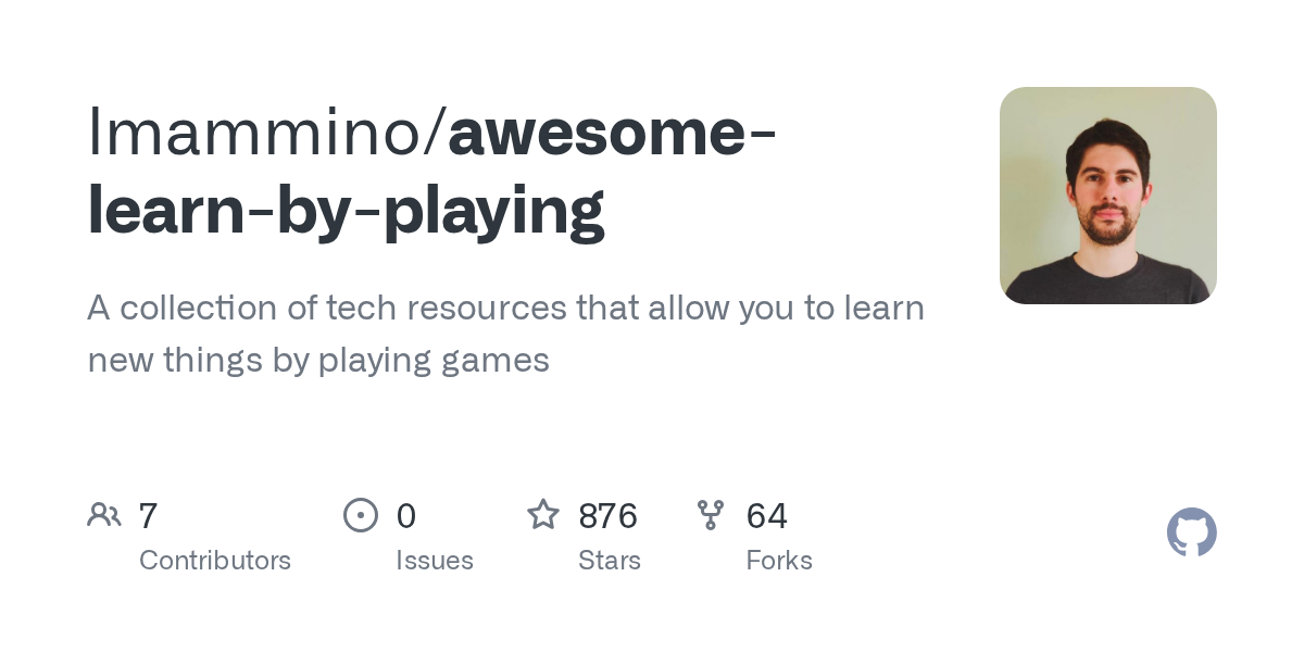awesome-learn-by-playing: Learn Tech Skills Through Games