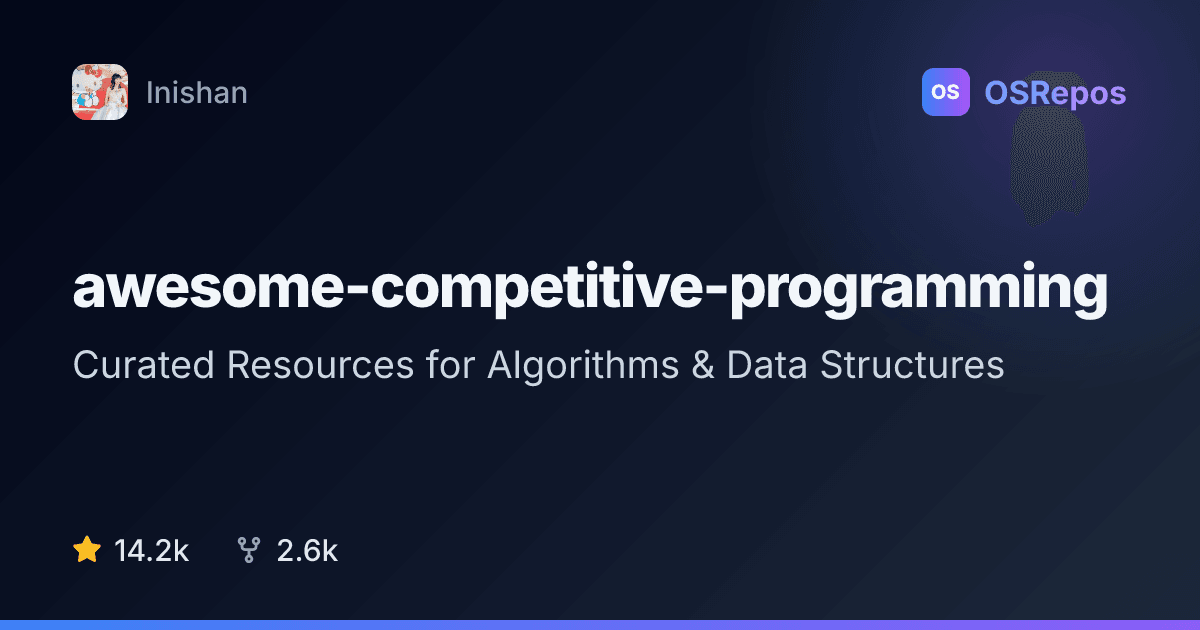awesome-competitive-programming: Find Contest Learning Resources