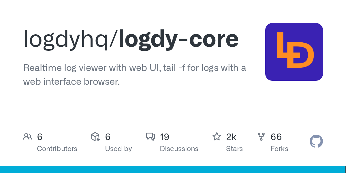 Logdy-core: Realtime Log Viewer with Web UI, Tail -f for Logs in Your Browser
