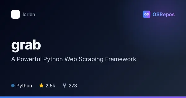 Grab: A Powerful Python Web Scraping Framework