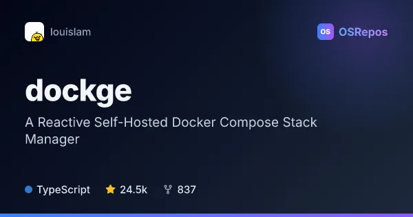 Dockge: A Reactive Self-Hosted Docker Compose Stack Manager