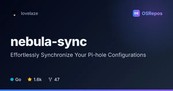 nebula-sync: Replicate Pi-hole Configuration Across Instances