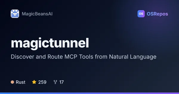 magictunnel: Discover and Route MCP Tools from Natural Language