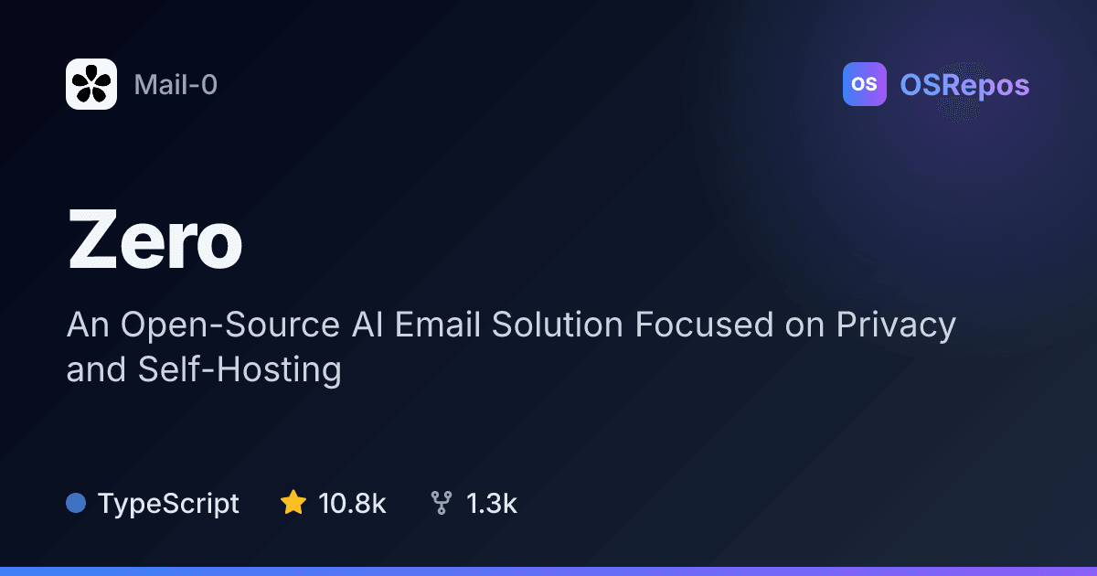 Zero: A Self-Hosted AI Email App