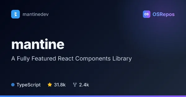 mantine: Build React Interfaces with Components and Hooks