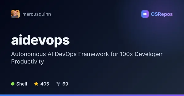 aidevops: Autonomous AI DevOps Framework for 100x Developer Productivity